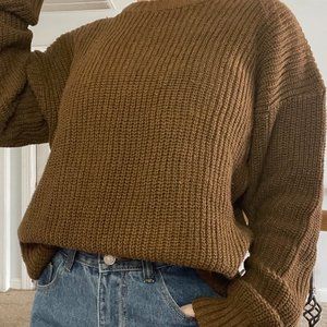 VINTAGE BROWN MICHAEL GERALD SWEATER SIZE LARGE